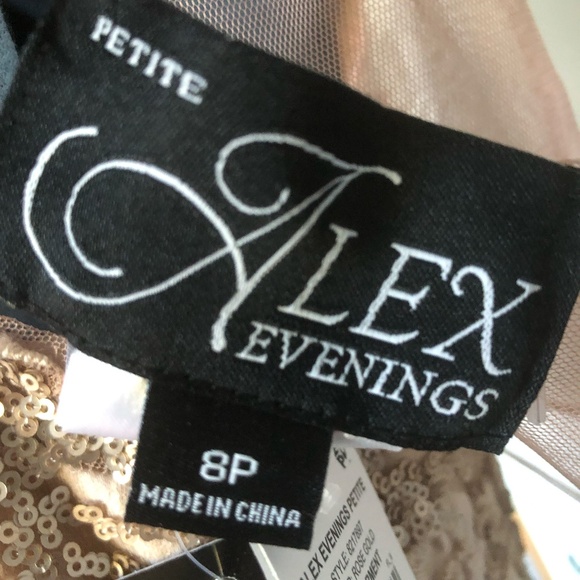 Alex Evenings Petite Embroidered Fit and Flare Dress - Style 8217897 - NWT - Picture 14 of 15